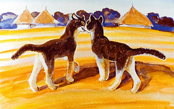 Як посварилися дві кішки - ефіопська казка - Безкоштовні електронні книги на українській мові: читай онлайн та скачуй